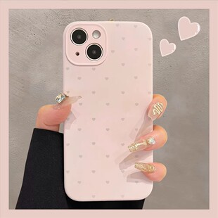 适用苹果17手机壳iPhone16promax新款 ins小众简约15肤感液态14pro硅胶爱心13少女粉12全包防摔11纯色情侣超火