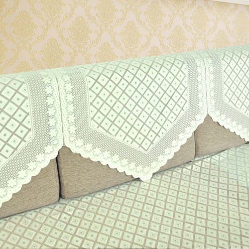 桐趣亮光简约沙发巾角巾防尘格子