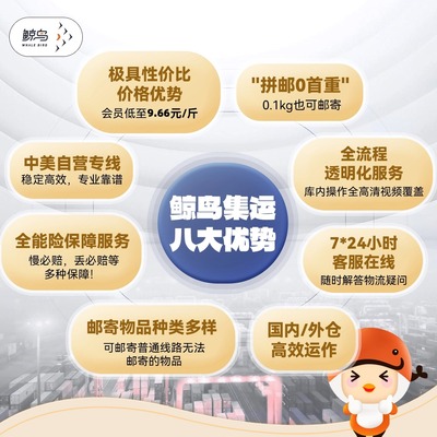 鲸鸟集运美国海运国际快递国际物流直邮拼邮英国快递UPS英国空运