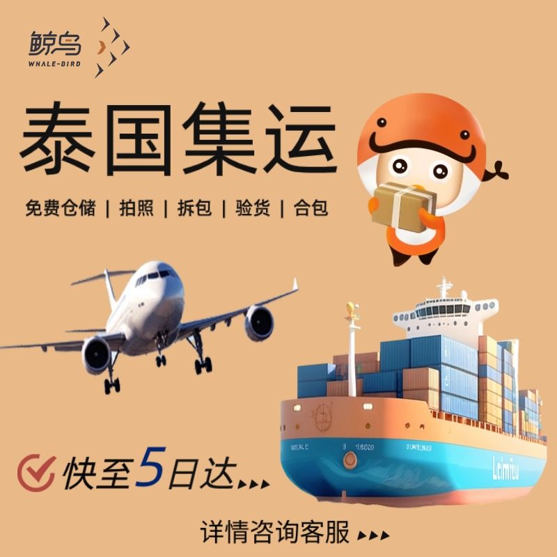 鲸鸟集运泰国快递泰国空运国际物流国际快递转运海运泰国陆运直邮