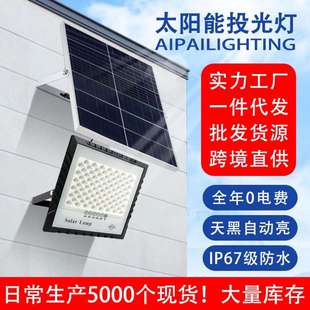 太陽能照明燈戶外家用庭院燈天黑自動亮農村感應燈超亮路燈投光燈