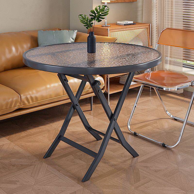 折叠桌子家用小户型长方形餐桌多功能便携简易户外出租屋摆摊圆桌