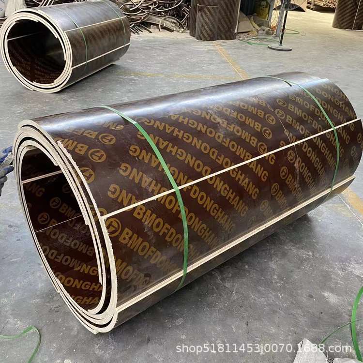 建筑圆模板圆形柱子模具工厂桥梁古建机场圆柱木模板货量充足大量