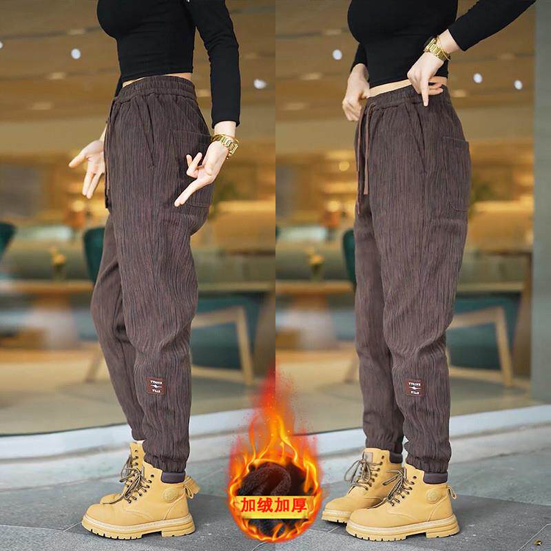居家日用套装海灵百货服饰振炳秋冬裤子束口裤男士卫裤加绒休闲裤