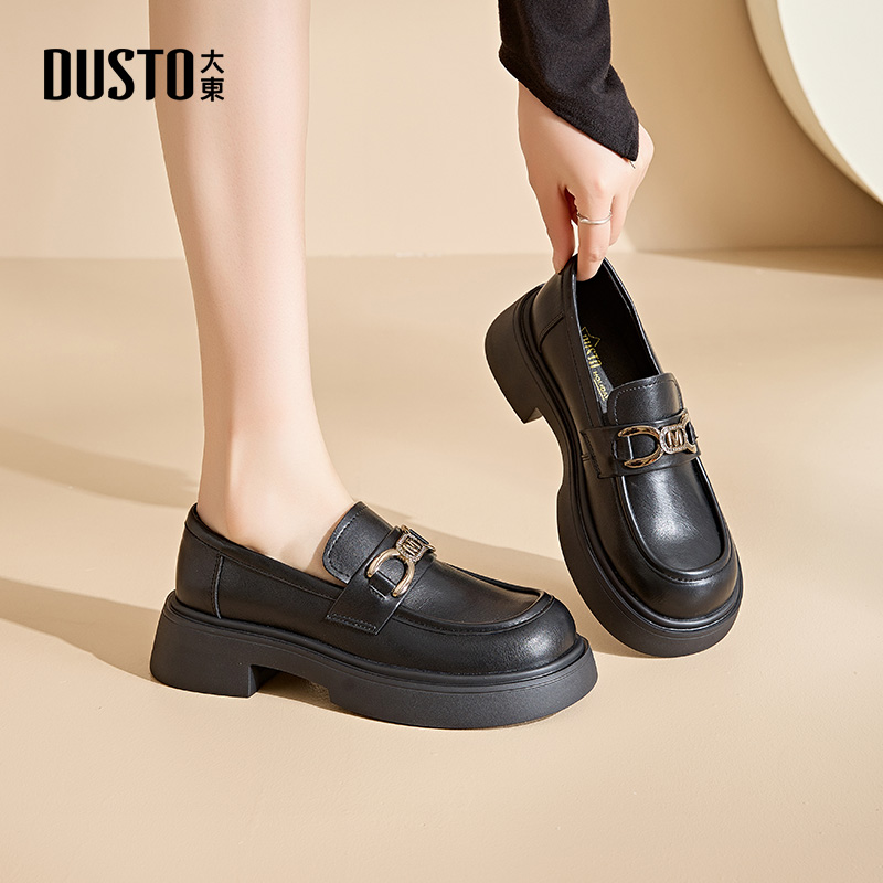 厚底乐福鞋英伦时尚低跟