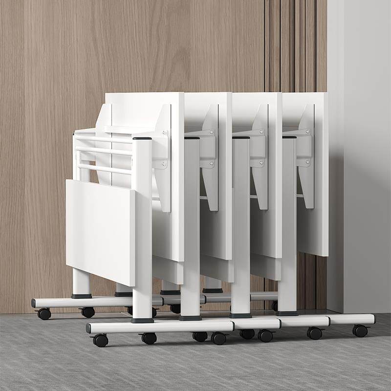 折叠培训桌会议桌椅组合可移动拼接多功能长条带轮简易课桌办公桌