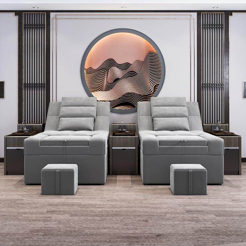 足疗沙发足浴电动洗脚按摩一体床沐足泡脚椅采耳洗浴桑拿休息躺椅