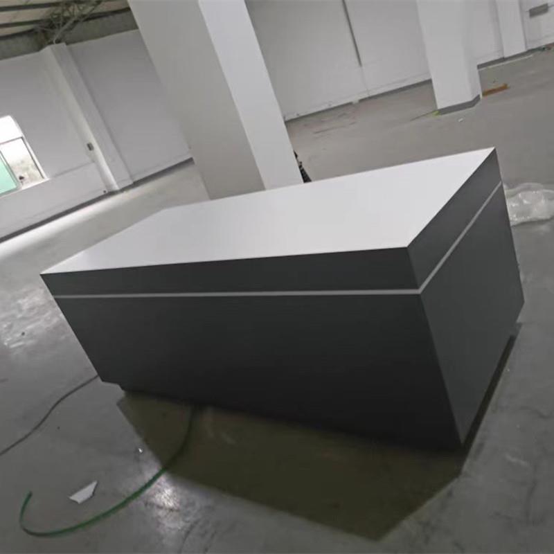 门窗样角展示柜 科技创意演示桌商用多功能发光展示台 指纹锁中岛