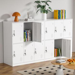 更衣柜员工柜带锁收纳柜书包柜舞蹈教室置物柜收纳矮柜铁皮柜鞋柜