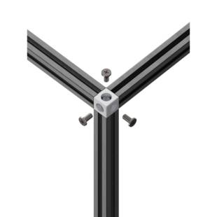 1010铝型材3通角接件 CNC连接件 铝合金三通连接件