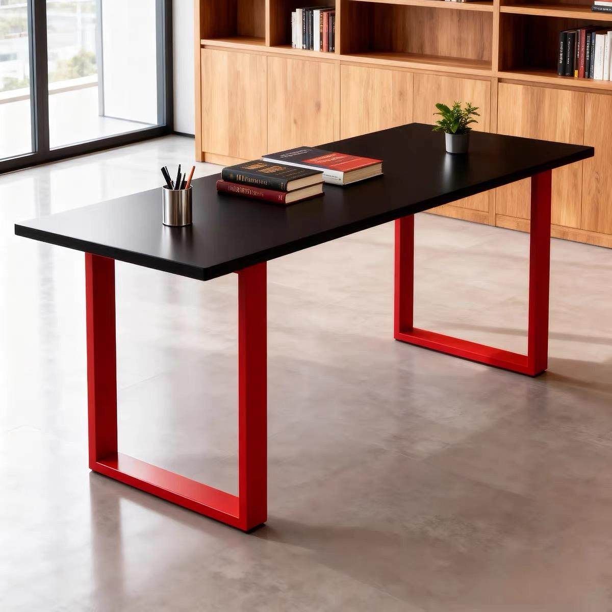 实木电脑桌现代简约办公桌电竟桌家用书桌餐桌长条工作台学习桌