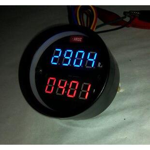 52mm摩托车汽车数字转速表/电子钟 数码管铁壳仪表