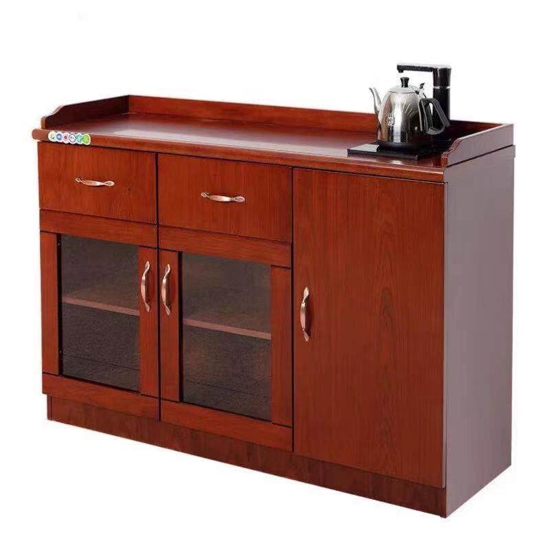 餐边柜现代带烧水壶简约酒柜茶水柜碗柜家用厨房储物柜灶台柜玻璃