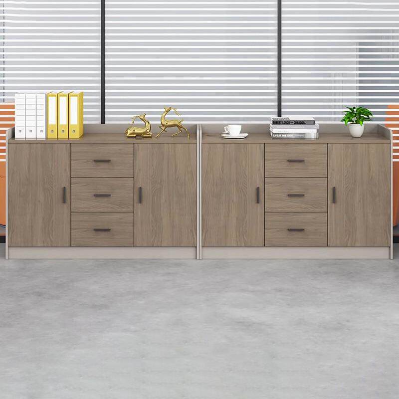 矮柜储物文件柜木质办公室抽屉柜酒店会议室茶水柜办公边柜置物柜