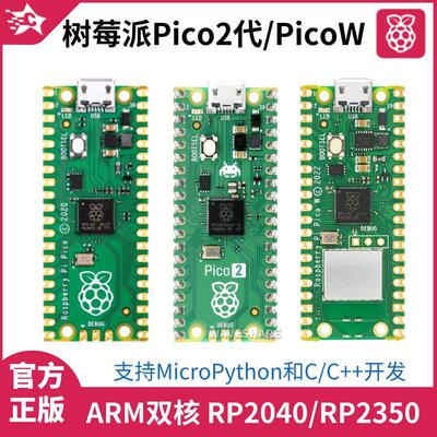 树莓派Pico2开发板Raspberry Pi Pico双核RP2040处理器Python编程