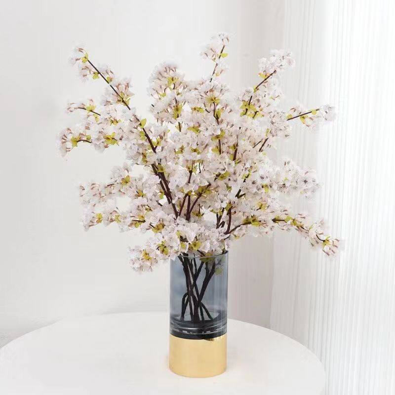 仿真4叉多头樱花婚礼庆典绢花假花影楼装饰樱花树拱门花