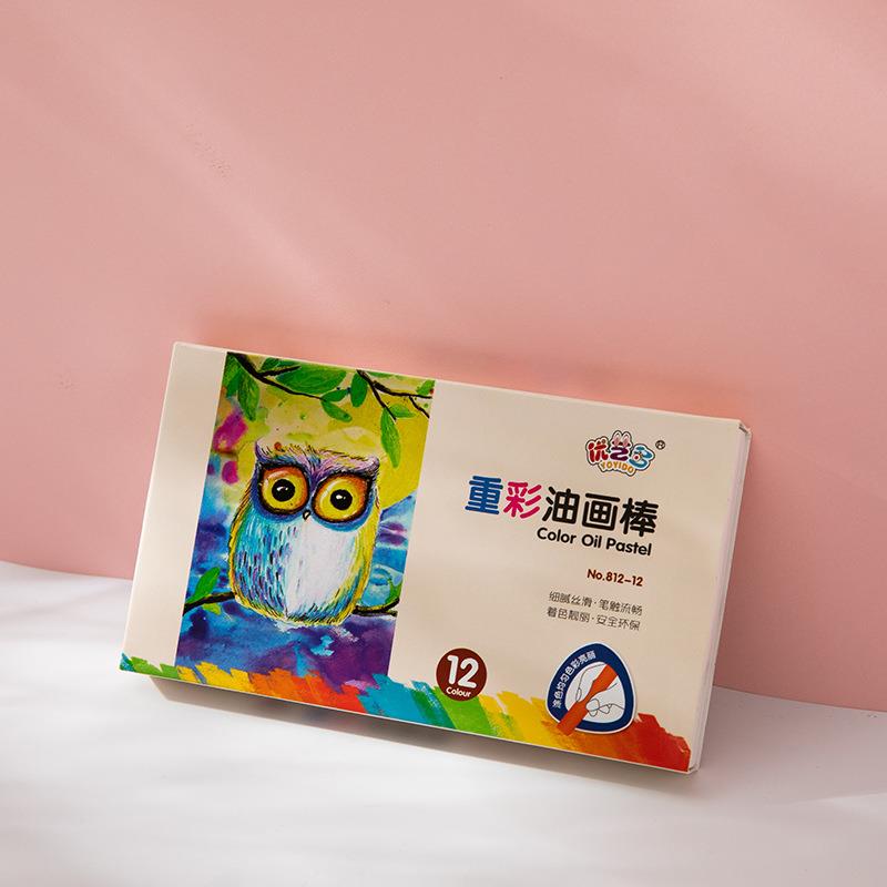 厂家直销重彩油画棒12色24色36色油性粉彩专业美术绘画礼品软蜡笔