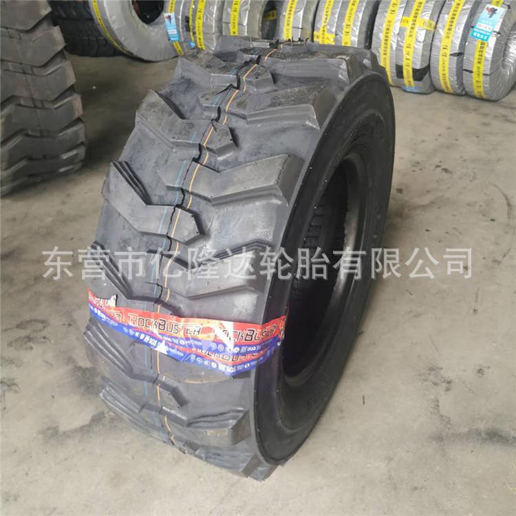钢铁12-16.5人字花纹矿用滑移装载机轮胎10-16.5加深花纹真空轮胎