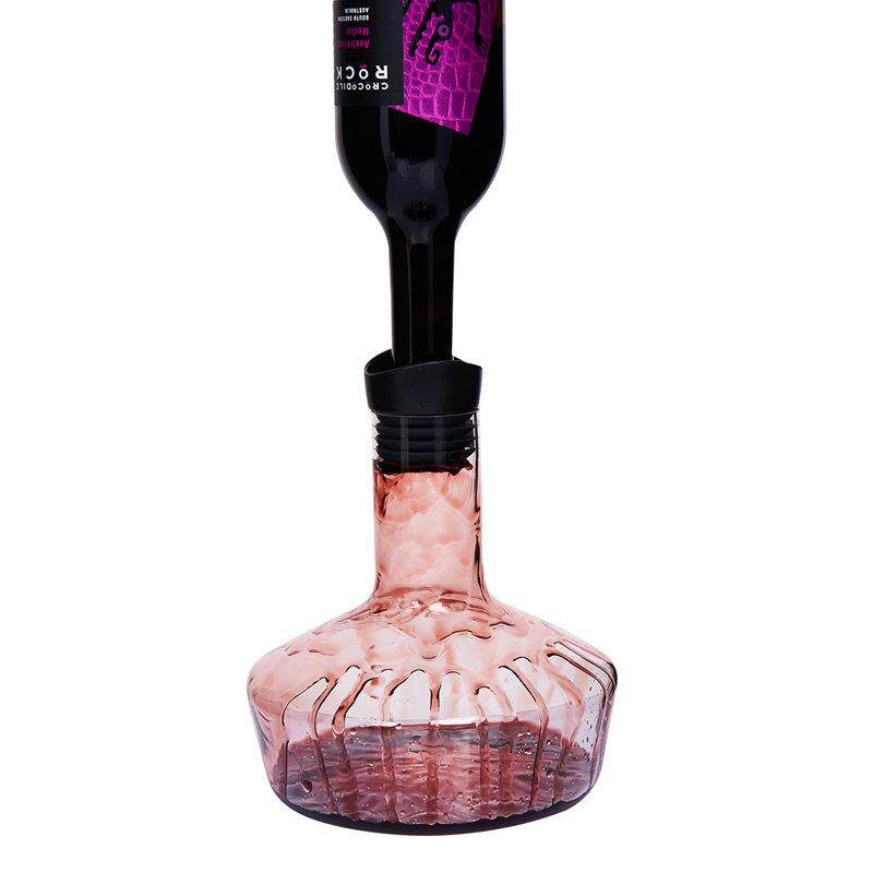 家用呼吸红酒醒酒器水晶玻璃密封带盖酒壶瓶葡萄酒倒酒酒具