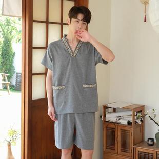 弹力汤泉高档男女按摩桑拿洗浴中心洗浴服客人衣服 汗蒸服2024新款