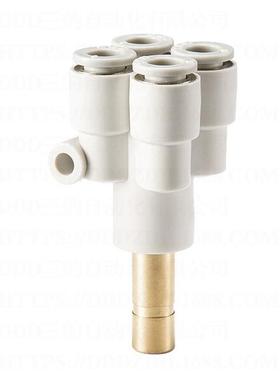 DD368D管M气动快插快速接头KQ2XD插管四管Y气形接管螺纹S型亚德C