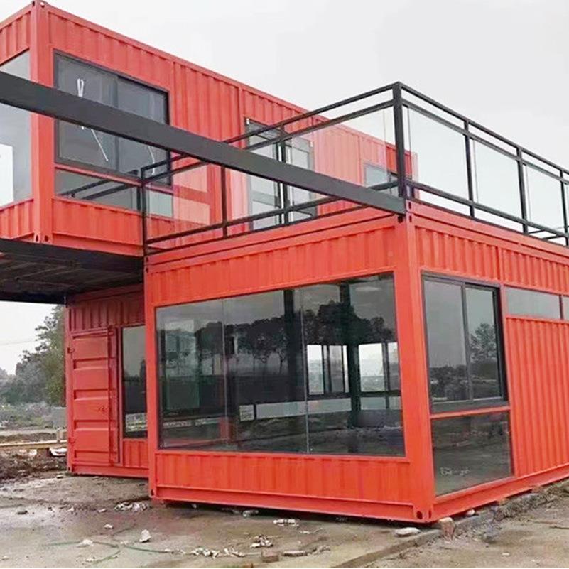 广州双层组集装箱集成房房屋住合人打包箱工地集装箱房办集装箱房