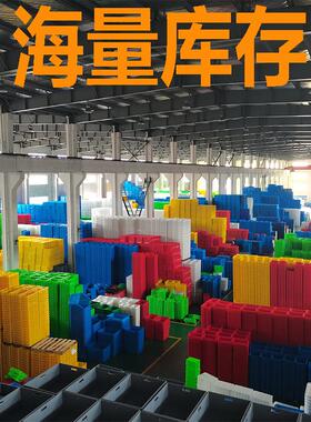 蓝色圆形塑料水桶WON带盖铁把手大容量垃柄圾桶家用水储塑料桶大