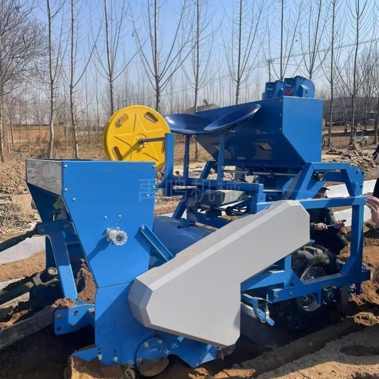 体新款豆播种CJE机马铃薯种植施肥一机洋单垄双行种芋土机器