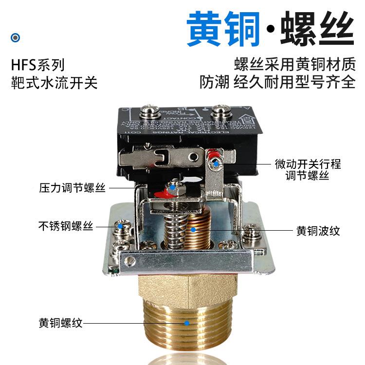 水流开关靶式流水压力寸液控体感应流量计制传锈UOR感器1HFS25不