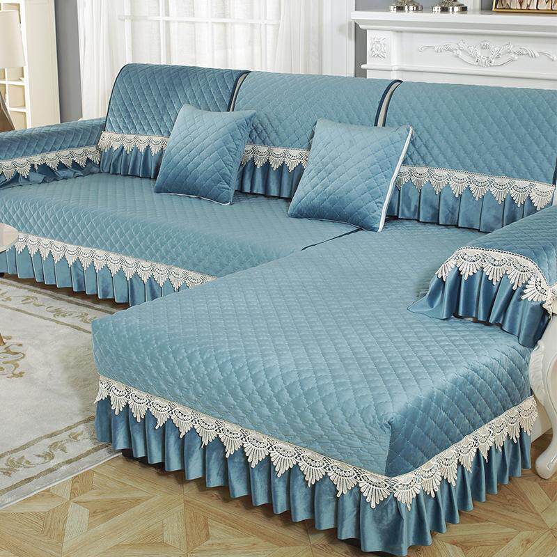 新款四季用新中式皮沙发三坐一贵妃罩套沙发坐垫套装防滑沙发全包