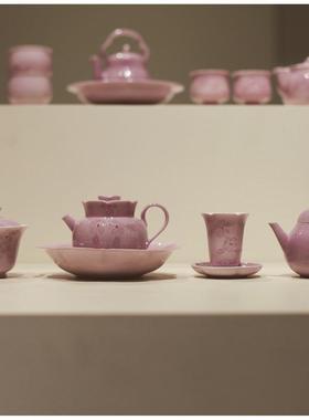 |勿念|《云霞紫》传统中国色系列 茶具盖碗茶壶整套 茶杯紫色