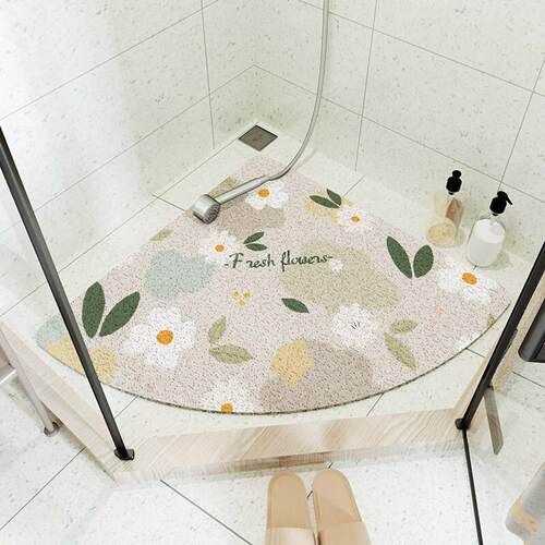 Fan bath mat MATS bathroom shower bath can be cutting mat新