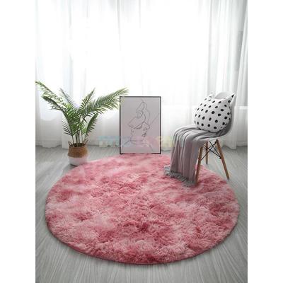 Tie-dyed Round  Livingroom Plush Fluffy Rug Home Decor新款式