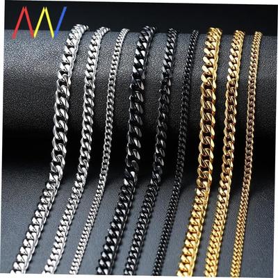 Punk Stainless Steel Necklace for Men Women Gold Chain 2021