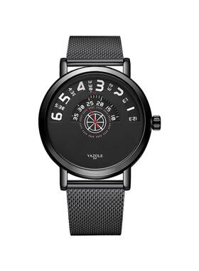 Rotate Watch Men Luxury wristwatch 新个性时尚转盘钢带手表男