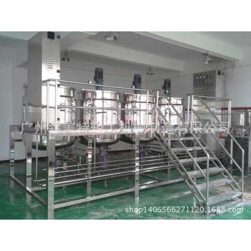 1000L护发素洗发水乳化锅 2吨蒸汽加热均质搅拌罐 洗液全套设备