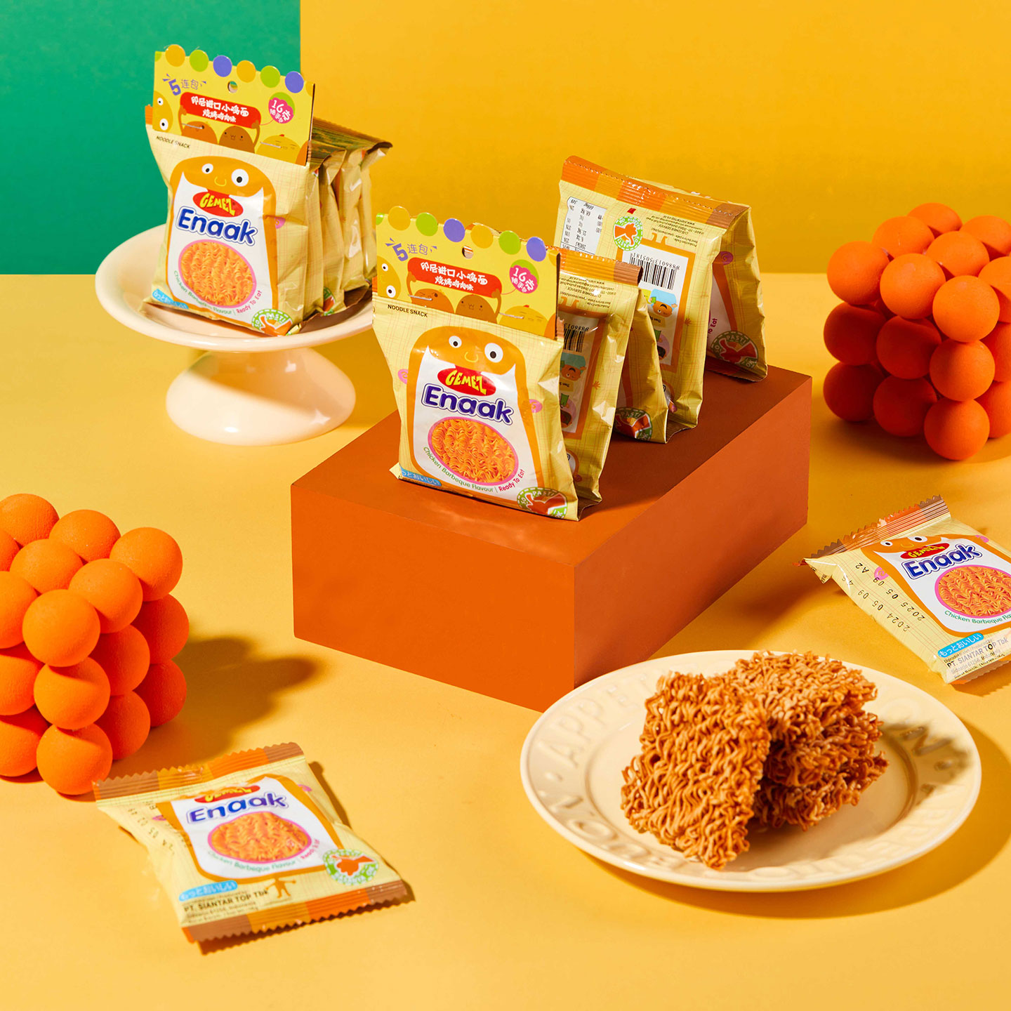 印尼小鸡面gemez干脆面干吃面