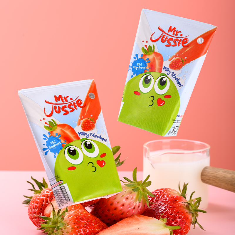 印尼進口茱希橙子草莓味兒童飲料