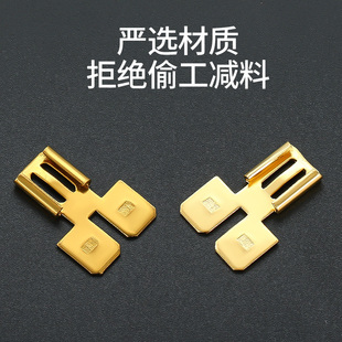 1连接器现货接线鼻铜接线端子 插片61765 6.3 插簧带双头6.3