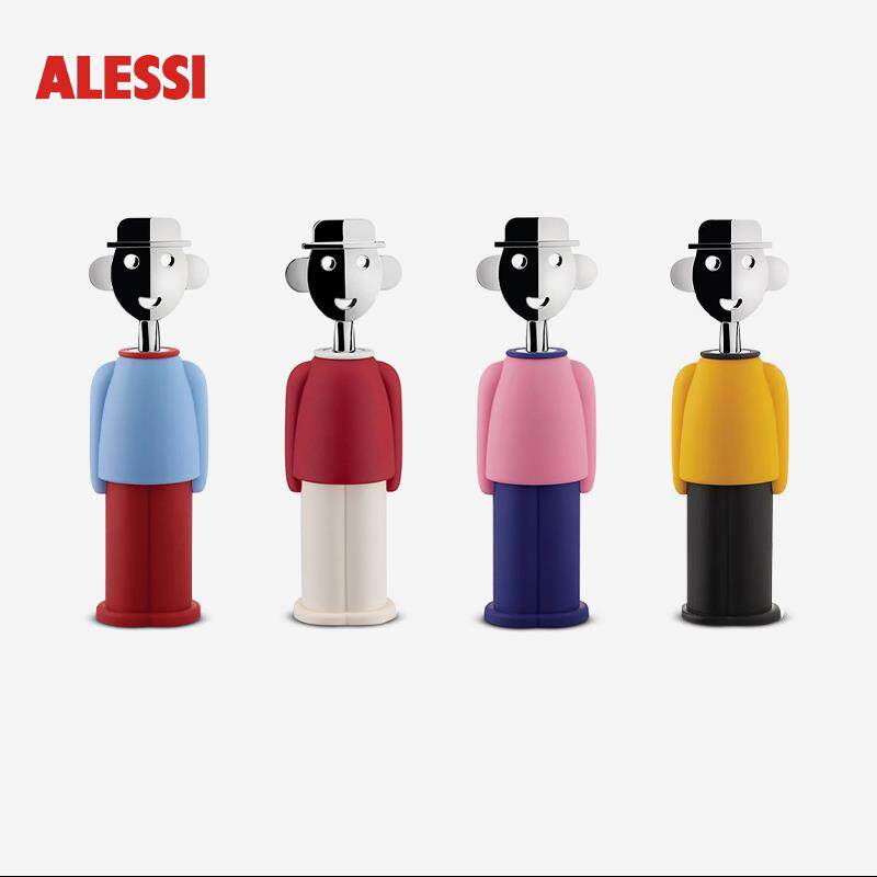 意大利ALESSI山卓开 瓶器轻奢多功能红酒开 瓶创意不锈钢男女送礼