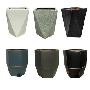 金叶子陶瓷花盆特大号简约落地室内庭院百搭发财树绿萝绿植物花盆