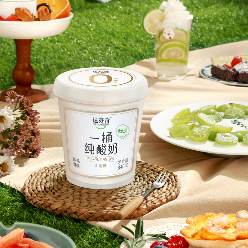 达芬奇+纯酸奶+0%蔗糖+340g