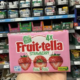 现货 tella浮特拉天然果汁水果软糖混合口味4x41g 英国Fruit