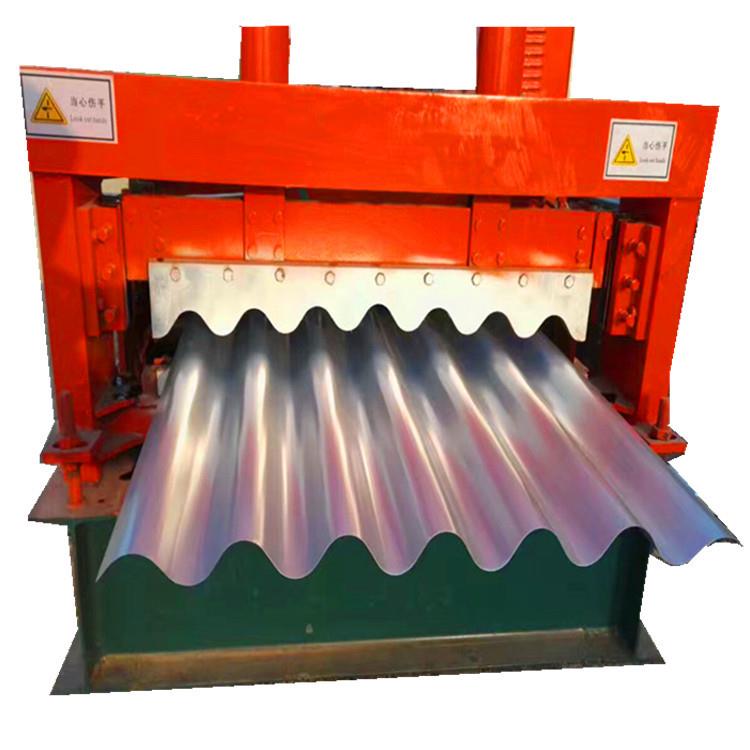 彩钢活动房屋顶板设备780大圆弧设备彩钢瓦房机器成套设备