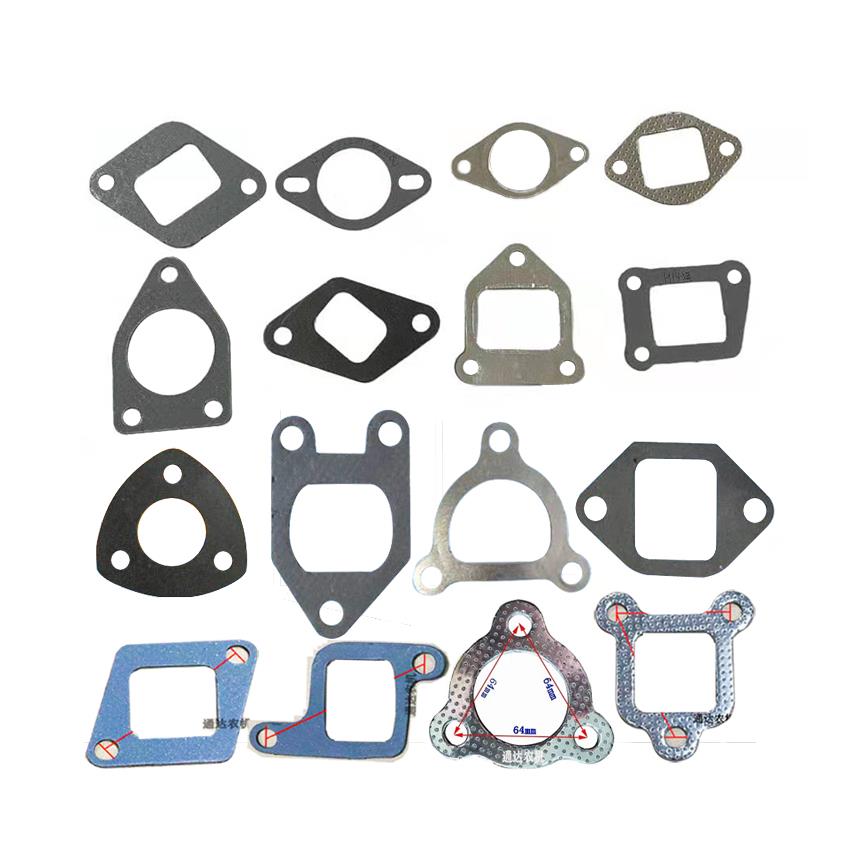 常柴常发江淮常通莱动时风28单缸水冷柴油机配件进气管垫排气管垫