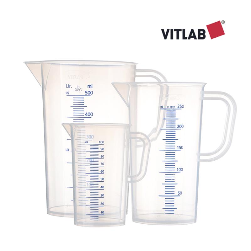 塑料量杯加厚PP带刻度烧杯厨房家用烘焙工具奶茶食品级进口VITLAB