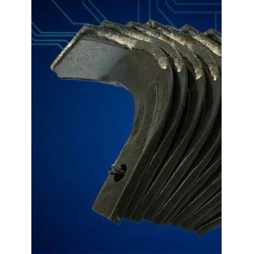 旋耕机刀片农机拖拉机配件耐磨245型激光合金225/265加厚双面加筋