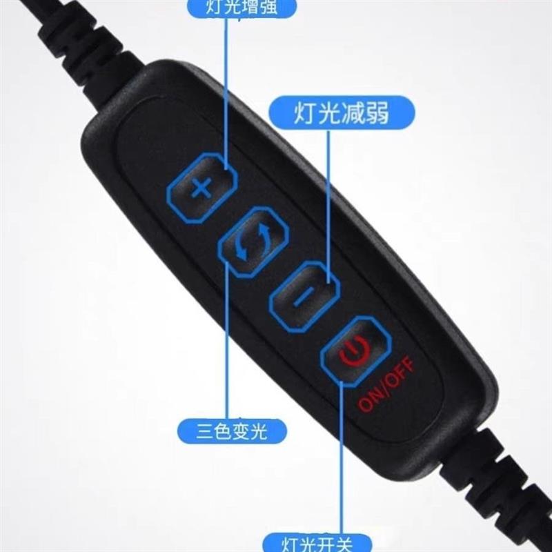 鱼缸灯led水草灯全光谱爆藻防水灯小鱼缸照明灯观赏专用夹灯