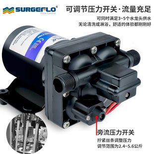 42款 增压抽吸水泵 静音电动隔膜泵房车游艇直流12V24V灌装 机自吸式