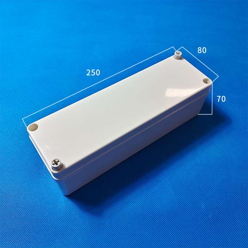 塑料防水盒接线盒密封安防电源监控塑料外壳F58：250*80*70mm